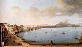 Antonio Paintings - View Of Naples From The Strada Di Santa Lucia by Antonio Joli
